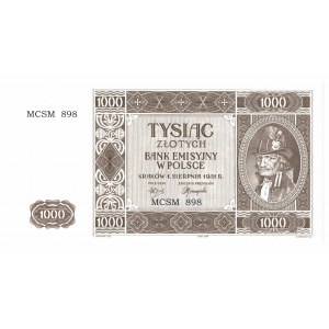 III Reich occupation of Poland, GG, 1000 zloty 1941 - copy 2004