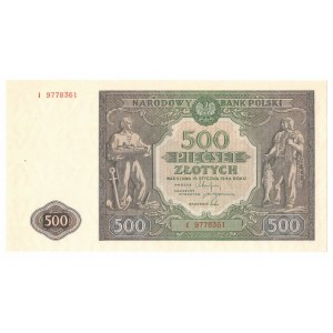 People's Republic of Poland, 500 zloty 1946 I