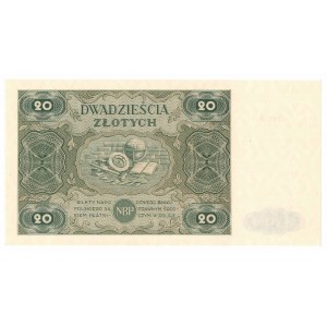 PRL, 20 złotych 1947 B