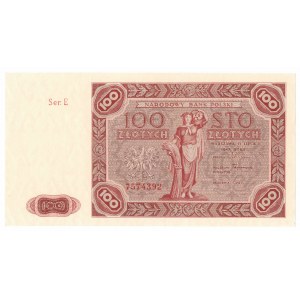 PRL, 100 złotych 1947 E