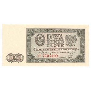 People's Republic of Poland, 2 zloty 1948 CF