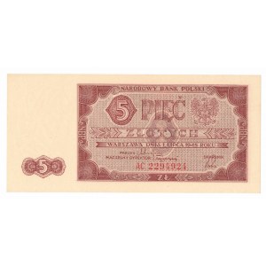 PRL, 5 Zloty 1948 AC