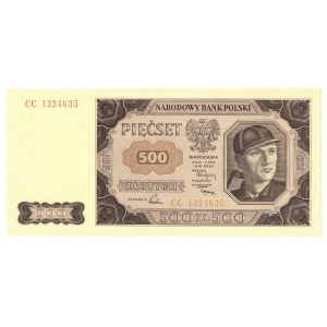 Volksrepublik Polen, 500 Zloty 1948 CC