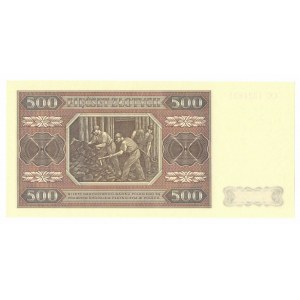 People's Republic of Poland, 500 gold 1948 CC