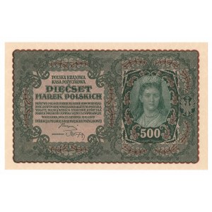 II RP, 500 polnische Mark 1919 I SERJA BS