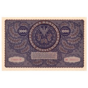 II RP, 1000 Polish marks 1919 I SERIES M