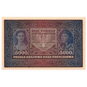 II RP, 5000 marek polskich 1920 II SERJA AN