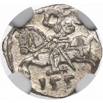 Sigismund II August, Denarius 1556, Vilnius - NGC MS66