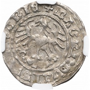 Sigismund I. der Alte, halber Pfennig 1512, Vilnius - NGC MS61