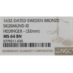 Sweden, Medal Sigismund III - Hedlinger suit NGC MS64 BN