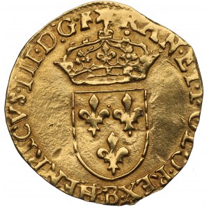 Henri III, Ecu d'or 1581, Rouen