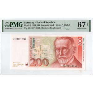 Germany, 200 mark 1989 - PMG 67EPQ