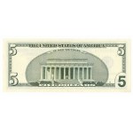 USA, Zestaw 2 banknotów o nominale 5 dolarów 2003 i 2013