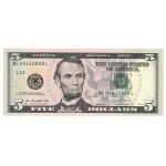 USA, Set of 2 $5 bills 2003 and 2013