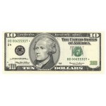 USA, Set of 3 $10 bills 1993, 1999 and 2017