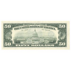 USA, $50 1988 Ortega &amp; Brady