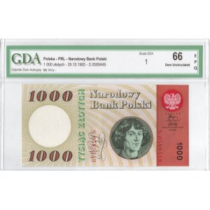PRL, 1000 Zloty 1965 S - GDA 66EPQ