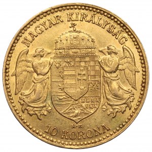 Hungary, Franz Joseph, 10 crowns 1909
