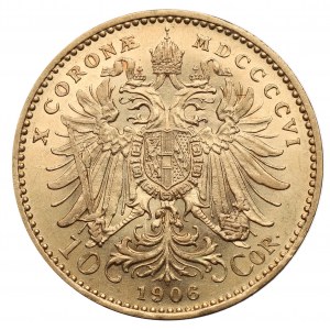 Austria, Franz Joseph, 10 kronen 1906