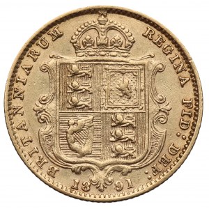 Vereinigtes Königreich, 1/2 sovereign 1891