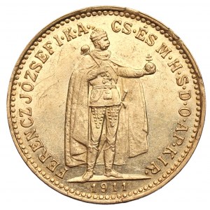 Hungary, Franz Joseph, 10 crowns 1911