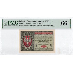 1/2 mkp 1916 A Jeneral - PMG 66EPQ