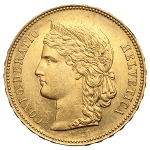 Switzerland, 20 francs 1890