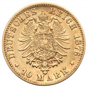 Niemcy, Badenia, 10 marek 1876, G, Karlsruhe