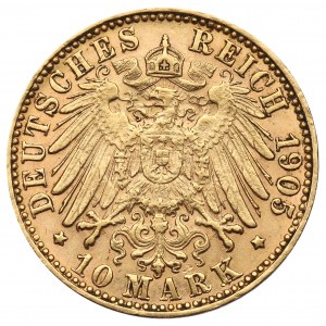 Germany, Hamburg, 10 mark 1905