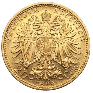 Austria, Franz Joseph, 20 corona 1894