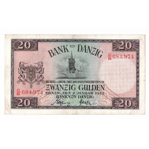 WMG, 20 guldenów 1932 - C/B