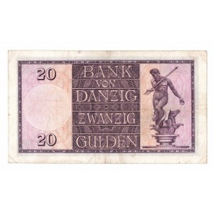 Free City of Danzig, 20 gulden 1932