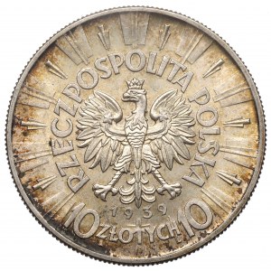 Zweite Republik, 10 Zloty 1939 Pilsudski