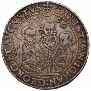 Deutschland, Sachsen, Krystian II., Johann Georg I., Augustus, Taler 1599