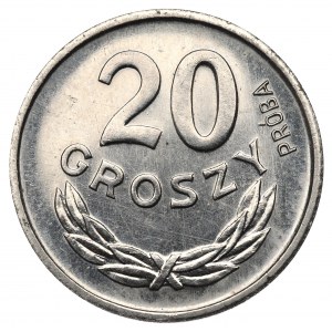 PRL, 20 groszy 1963 - Próba nikiel