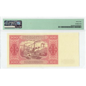 PRL, 100 złotych 1948 DM - PMG 64