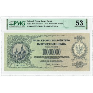 II RP, 10 Millionen polnische Mark 1923 P - PMG 53