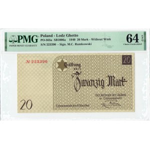 Litzammstadt Getto, 20 mark 1940 - PMG 64