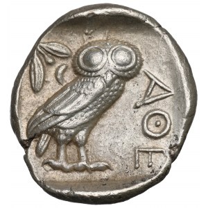 Griechenland, Attika, Athen, Tetradrachma ca. 440-404 v. Chr. - Eule