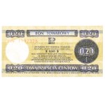 Pewex, Bon Towarowy, 20 centów 1979 HN - PMG 66EPQ