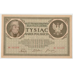 II RP, 1000 Polish marks 1919 without series markings - REVELATIVE