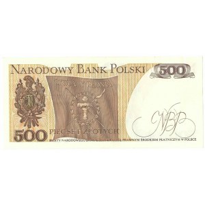 People's Republic of Poland, 500 gold 1982 FZ - autographed by Heidrich