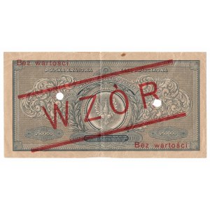 II RP, 250.000 marek polskich 1923 A - WZÓR