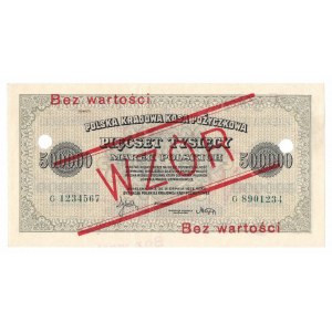 II RP, 500,000 Polish marks 1923 G - MODEL.