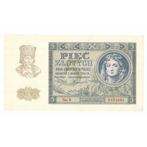 GG, 5 złotych 1940 B