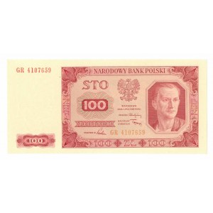 PRL, 100 Zloty 1948 GR - ohne Rahmen