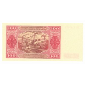 PRL, 100 złotych 1948 GR - bez ramki
