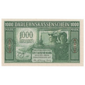 Kaunas, 1000 marks 1918 - 6 digit numbering