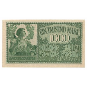 Kaunas, 1000 marks 1918 - 6 digit numbering