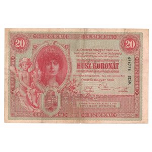 Austria, 20 koron 1900